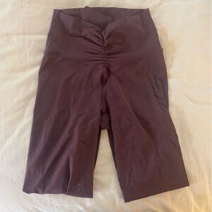 Aerie Brown Ruched High-Waisted Leggings